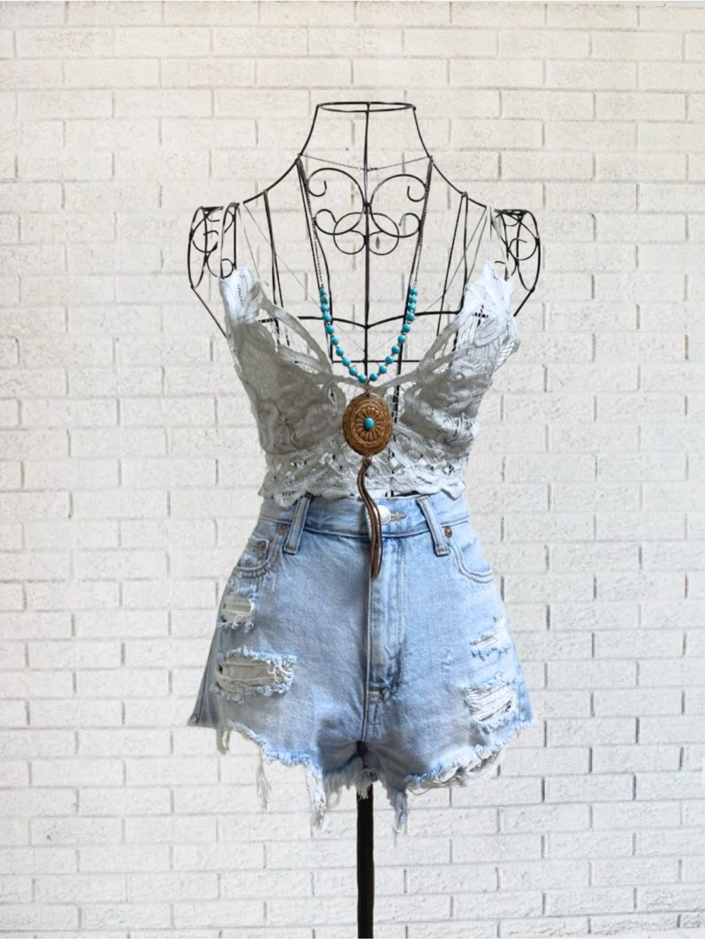 Crop Top Free People Women XS Floral Lace Sheer Bra Bralette Bohemian Boho Blue